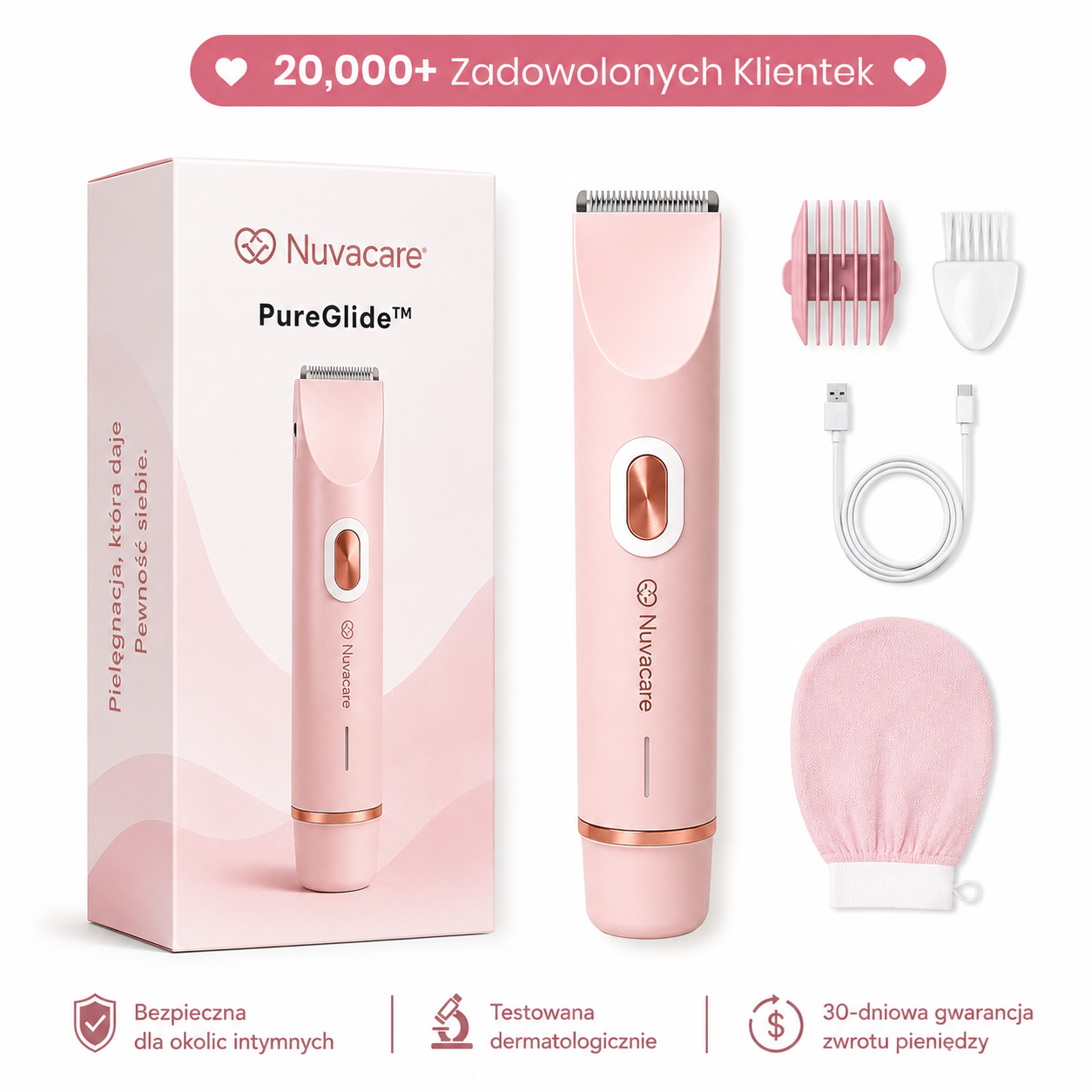 Nuvacare PureGlide™ Trymer do Bikini i Ciała